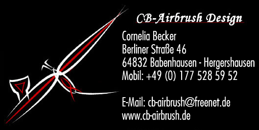 Conny Becker, Airbrush, 63303, Dreieich, Sprendlingen, Frankfurt, Darmstadt, Offenbach,Airbrusch, Farbe, Farben, Malen, Zeichnen, Pinsel, Leinwand, Acryl, Oel, Tusche, Bleistift, Bunststift, Filzstift, Bilder, Kunst, Kunstwerke, Auto, Motorrad, Autolackiererei, Lack, Lackierung, Bemalung, Zeichnungen, Gemaelde, Air-Brush, Luftpistole, Portrait, Motorradhelm, Wandgestaltung